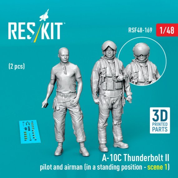 RESKIT 1/48 Pilot und Techniker A-10C Thunderbolt II