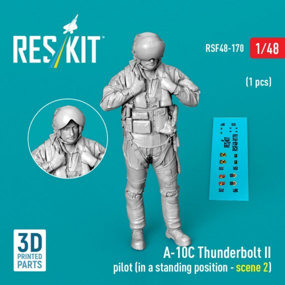 Reskit 1/48 A-10C Thunderbolt II Pilot stehend