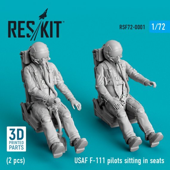 1/72 USAF F-111 pilots sitting in ejection seat