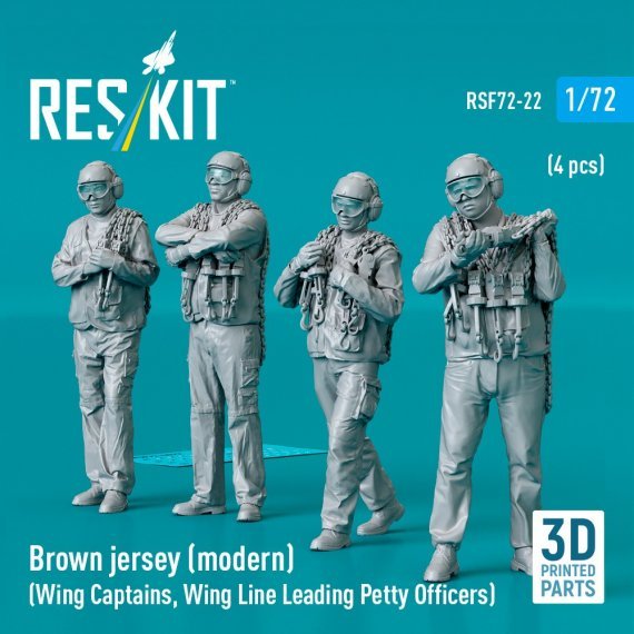 1/72 Brown jersey modern 4 figure