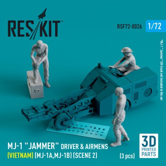 1/72 MJ-1 Driver & airmens for Vietnam scene 2