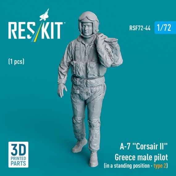 1/72 A-7 Corsair II Greece male pilot standing 2
