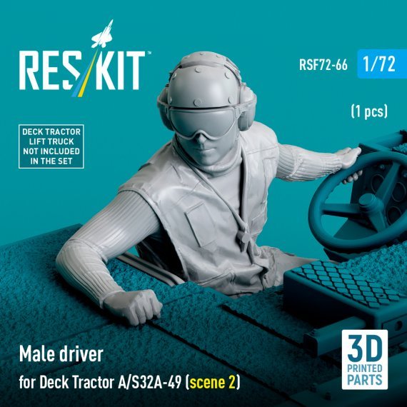 1/72 Male driver for Deck Tractor A/S32A-49 type 1