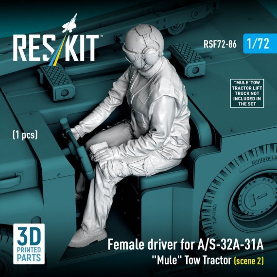 1/72 Female driver for A/S-32A-31A Tow Tractor