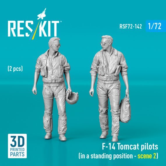 RESKIT 1/72 Piloten F-14 Tomcat Stehposition 2 St�ck