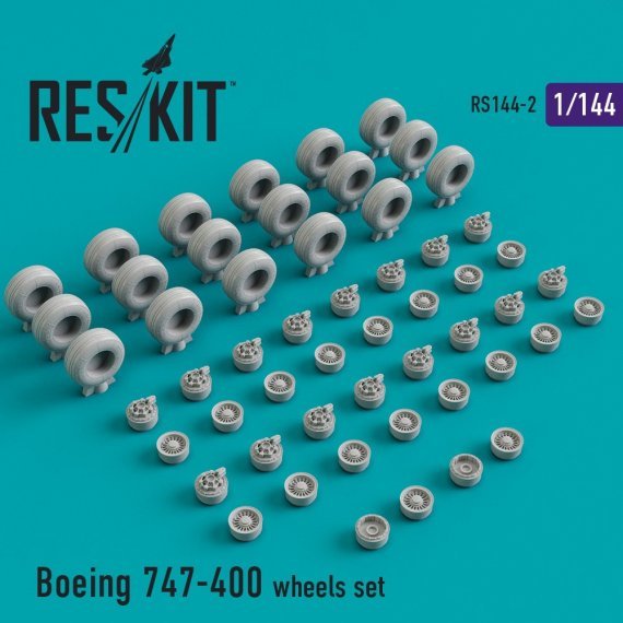 1/144 Boeing 747-400 wheels