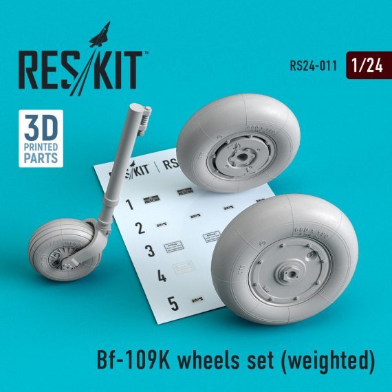 1/24 Bf-109K wheels set