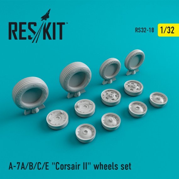 1/32 Vought A-7A/A-7B/A-7C/A-7E Corsair II wheels set