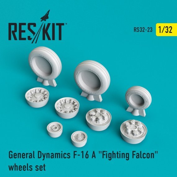 1/32 General-Dynamics F-16A Fighting Falcon wheels set