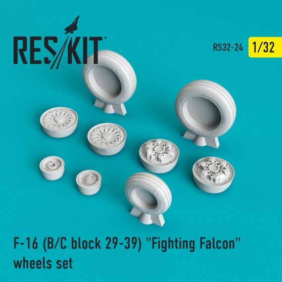1/32 F-16B/C block 29-39 Fighting Falcon wheels set