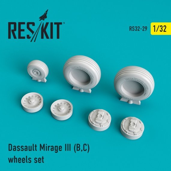 1/32 Mirage IIID/IIIE/IIIR/IIIS wheels set