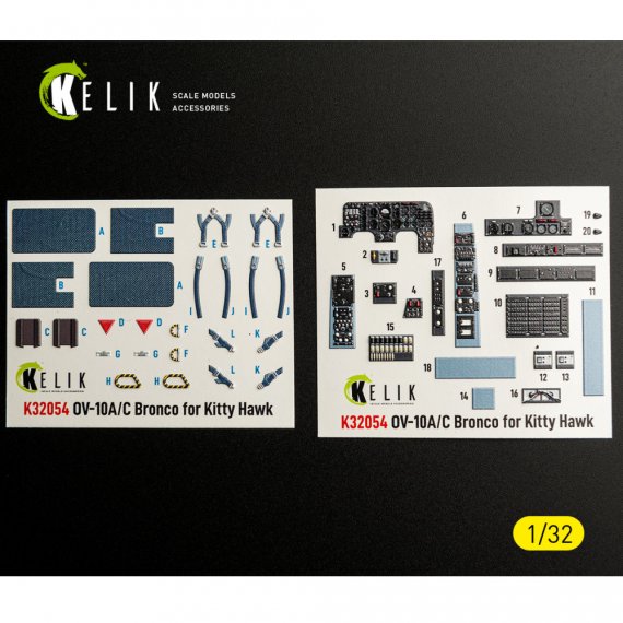RESKIT OV-10A/C Bronco Int�rieur 3D 1/32 Kitty Hawk/ZIMI