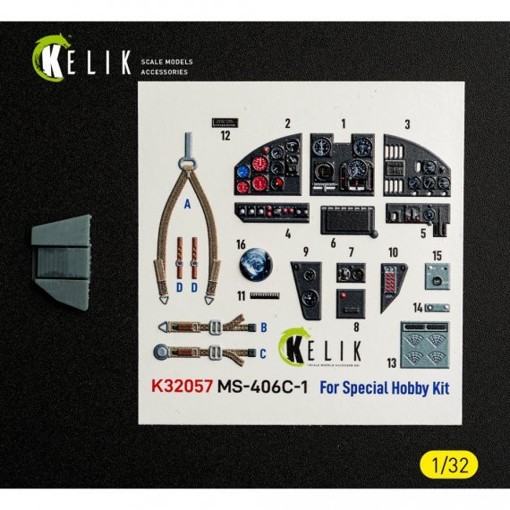 Reskit Int�rieur 3D MS-406C-1 1/32 pour Hobby Boss