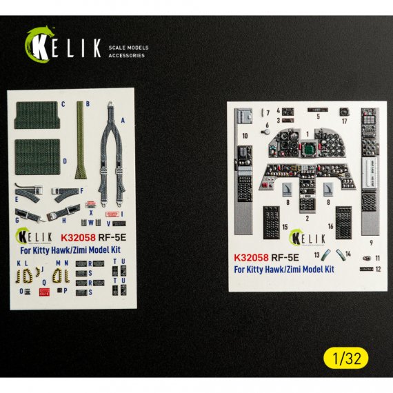 RESKIT 1/32 Int�rieur RF-5E 3D Kitty Hawk/ZIMI
