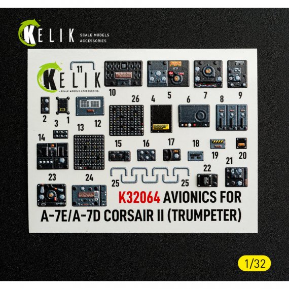 RESKIT Avionique A-7E/D Corsair II 1/32 pour Trumpeter