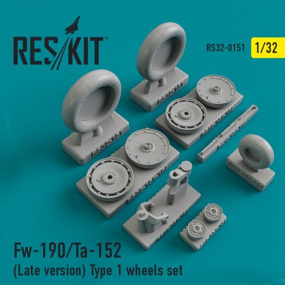 1/32 Focke-Wulf Fw-190/Ta-152 Type 1 wheels set