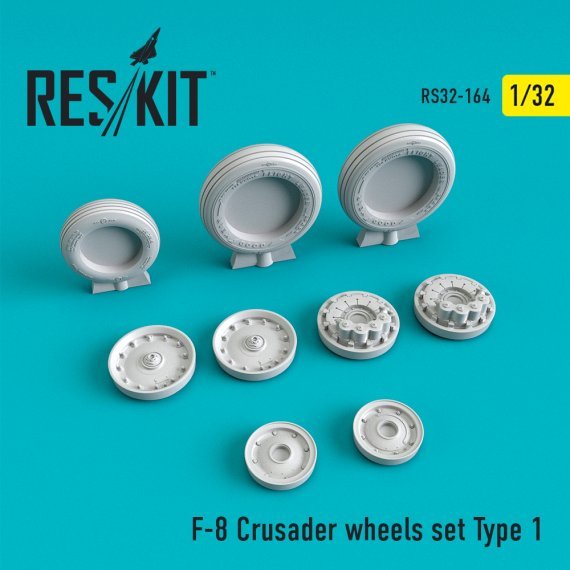 1/32 F-8 Crusader wheels Type 1