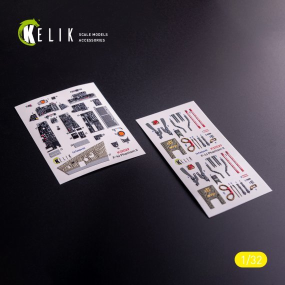 Kelik Set D�taillage Cockpit F-4J 3D 1/32 Tamiya