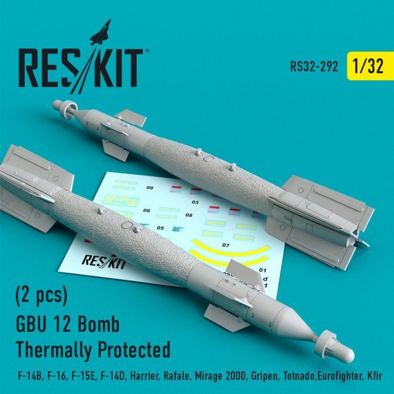 1/32 GBU 12 Bomb Thermally Protected