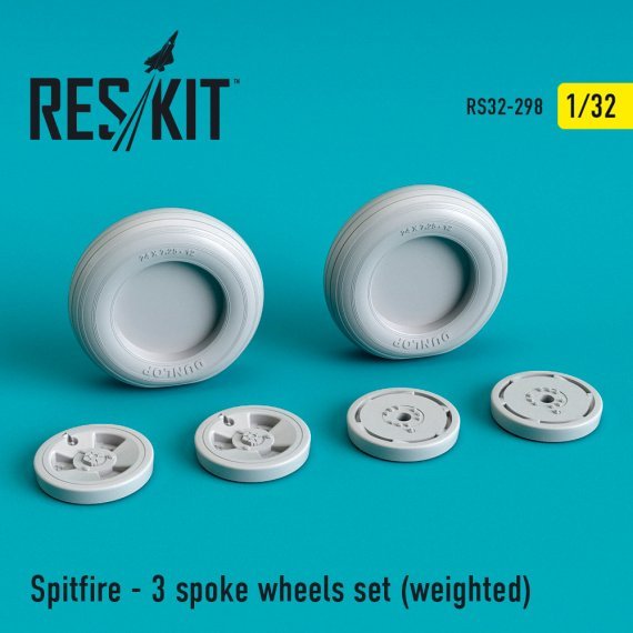 1/32 Spitfire 3 spoke wheels set