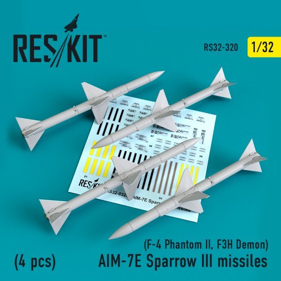 1/32 AIM-7E Sparrow III missiles