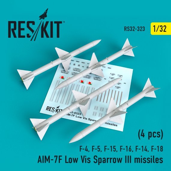 1/32 AIM-7F Low Vis Sparrow III missiles