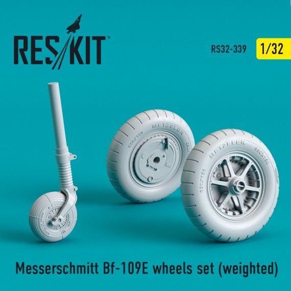 1/32 Messerschmitt Bf-109E weighted wheels set