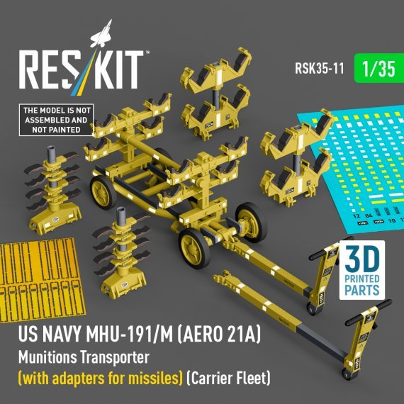 1/35 MHU-191/M Munition Transpokes with adapters missiles