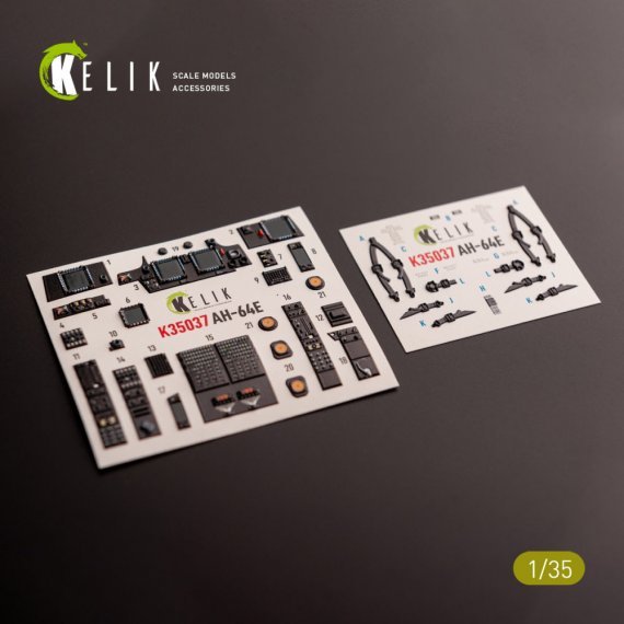 1/35 AH-64E Apache interior 3D for Takom