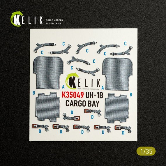 Kelik UH-1B Huey Int�rieur Soute Cargo 1/35 Trumpeter