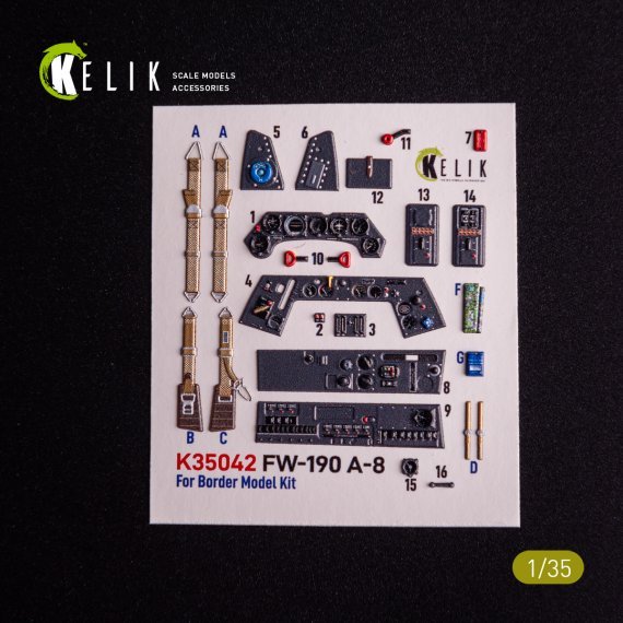 Kelik Set Dettagli Cockpit Fw-190A-8 1/35