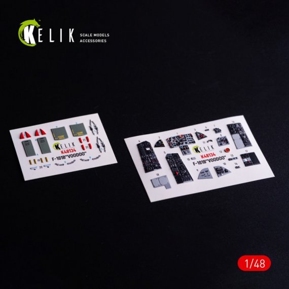 1/48 F-101B VooDoo interior 3D ZIMI/Kitty Hawk