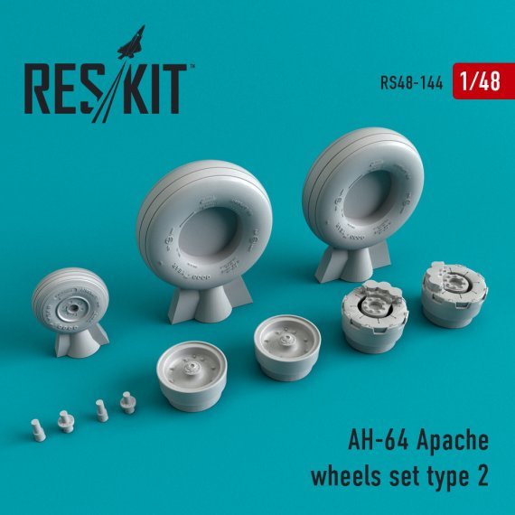 1/48 AH-64 Apache Type 2 wheels set