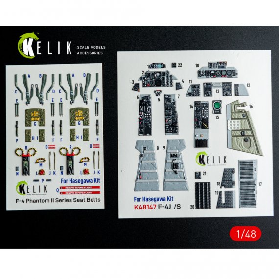 RESKIT 1/48 F-4J/S 3D Interior Set for Hasegawa