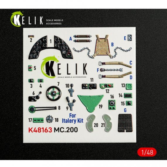 Reskit MC.200 3D Interior 1/48 for Italeri