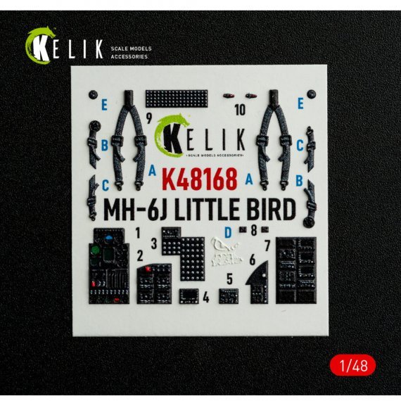 Reskit 1/48 MH-6J Little Bird 3D Interior for ICM