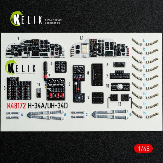 RESKIT 1/48 H-34A/UH-34D 3D Interior Set for Italeri
