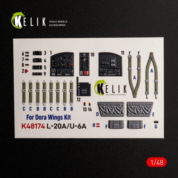 ResKit 1/48 L-20A/U-6A Tipo 1 Interior 3D Dora