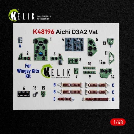 Kelik 1/48 Aichi D3A2 Val Int�rieur 3D WINGSY