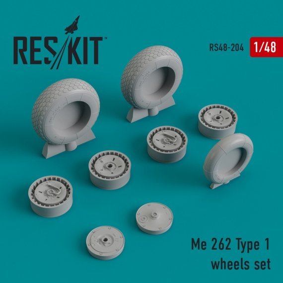 1/48 Messerschmitt Me-262A-1/Me-262B-2 Type 1 wheels