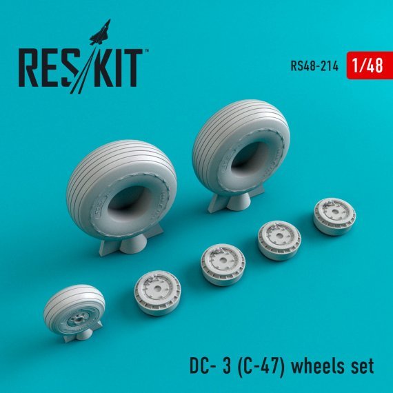 1/48 DC-3/C-47 wheels set