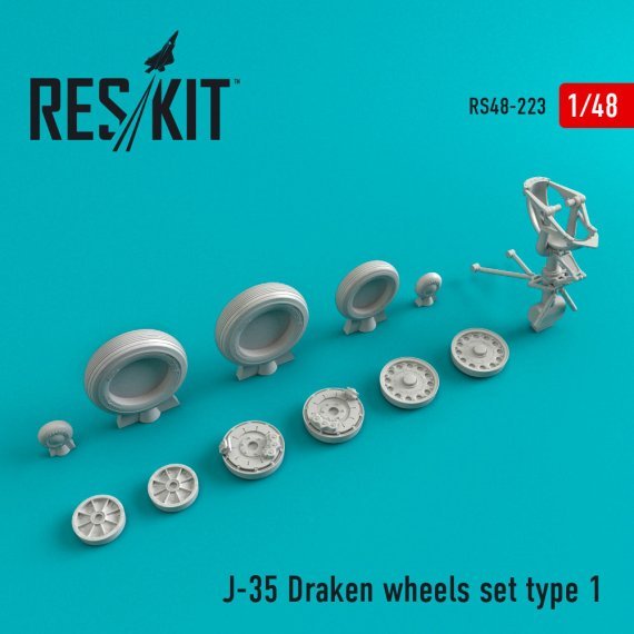 1/48 J-35 Draken Type 1 wheels