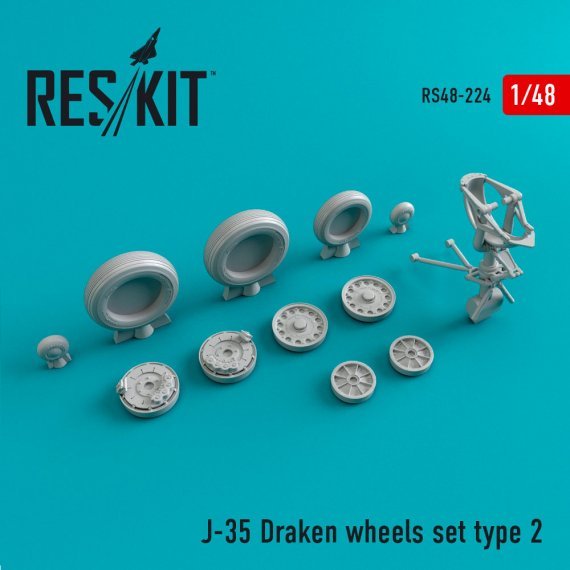 1/48 J-35 Draken Type 2 wheels