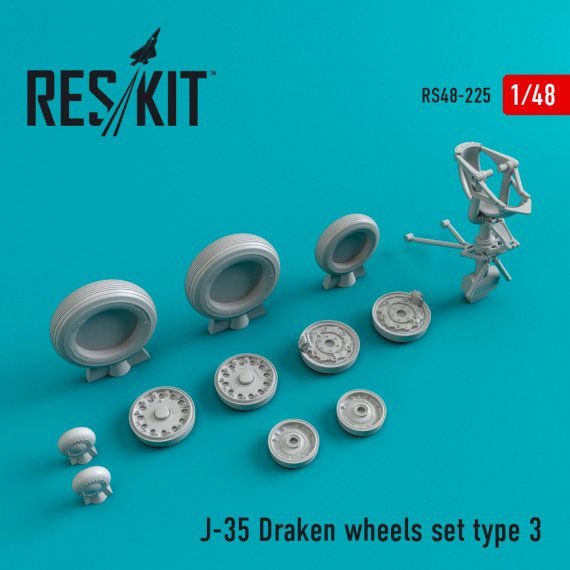 1/48 J-35 Draken Type 3 wheels