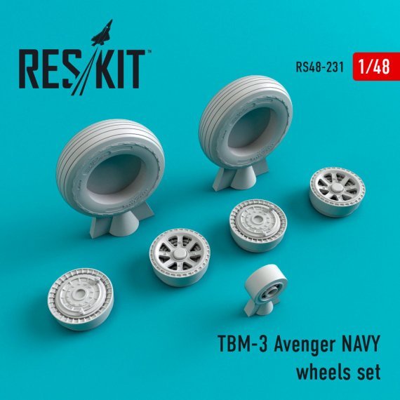1/48 TBM-3 Avenger NAVY wheels