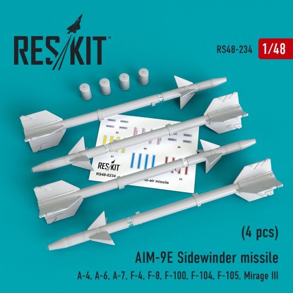 1/48 AIM-9E Sidewinder missile