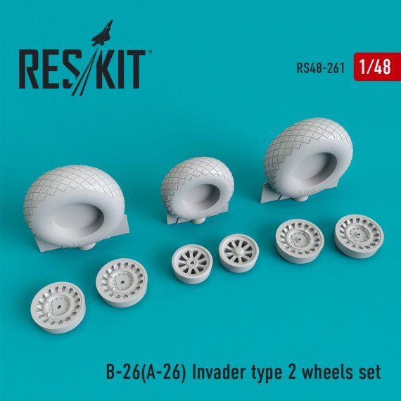 1/48 B-26 Invader wheels type 2