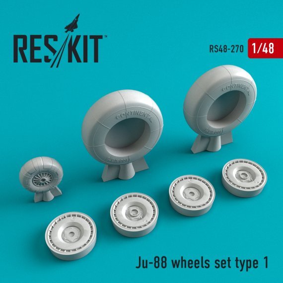 1/48 Ju-88 wheels type 1