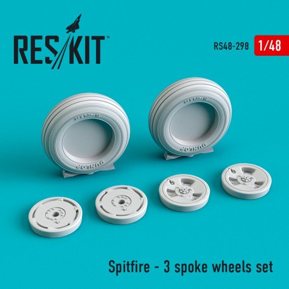 1/48 Spitfire 3 spoke wheels set