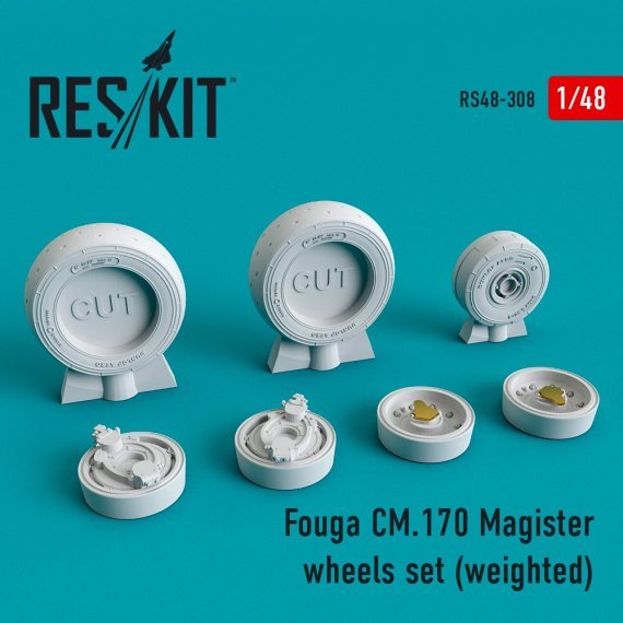 1/48 Fouga CM.170 Magister wheels set